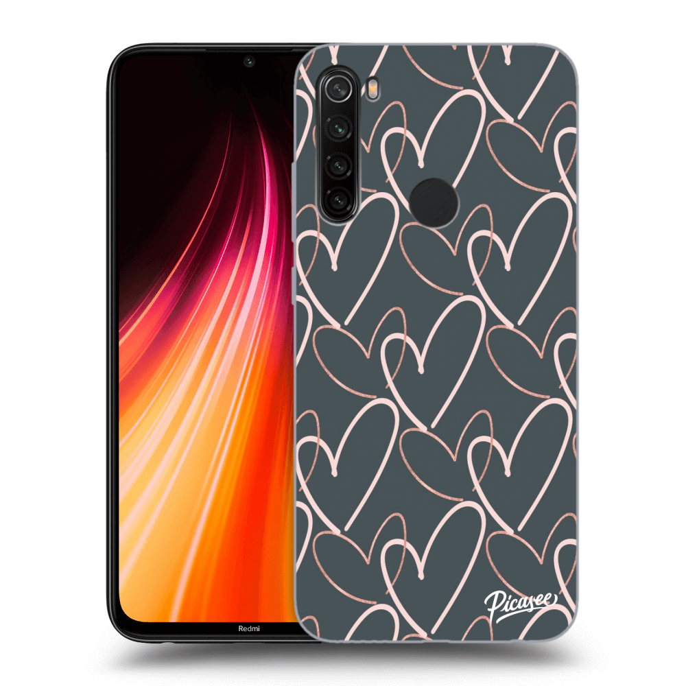 Picasee Xiaomi Redmi Note 8T Hülle - Schwarzes Silikon - Lots of love