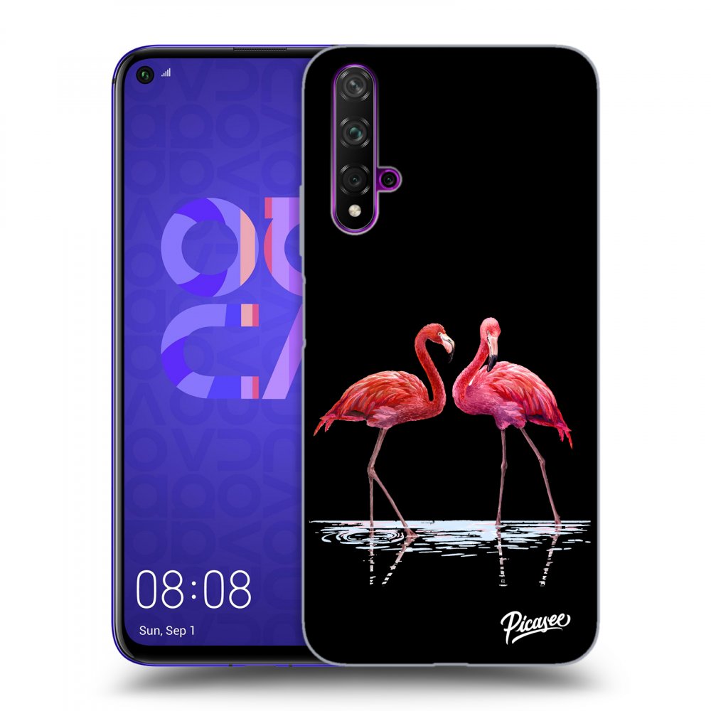 Picasee ULTIMATE CASE für Huawei Nova 5T - Flamingos couple