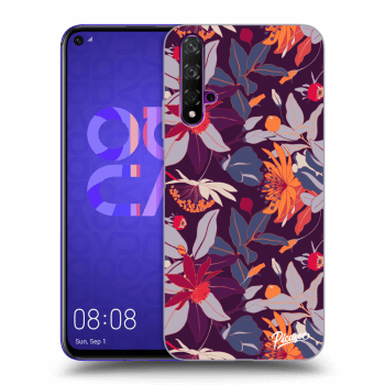 Hülle für Huawei Nova 5T - Purple Leaf