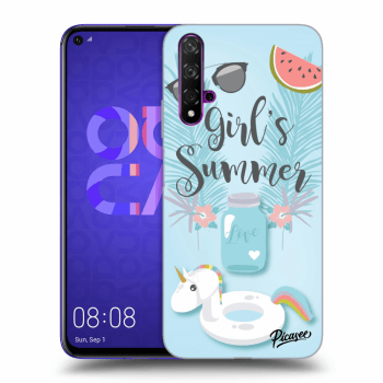 Picasee Huawei Nova 5T Hülle - Transparentes Silikon - Girls Summer