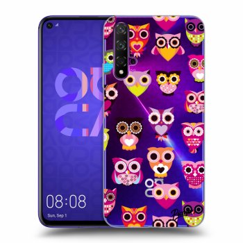 Picasee Huawei Nova 5T Hülle - Transparentes Silikon - Owls