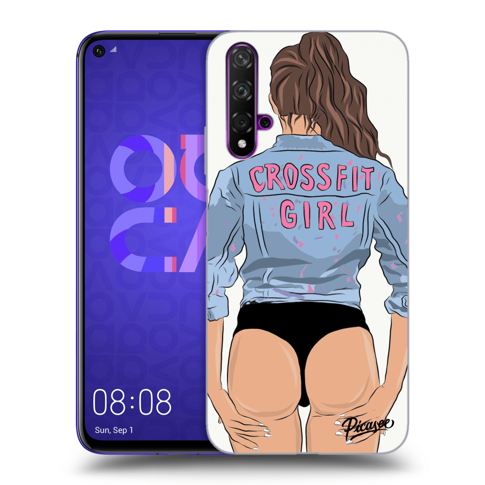 Picasee Huawei Nova 5T Hülle - Transparentes Silikon - Crossfit girl - nickynellow