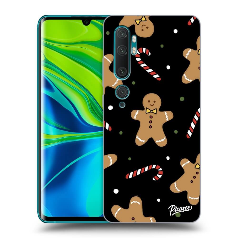Picasee Xiaomi Mi Note 10 (Pro) Hülle - Schwarzes Silikon - Gingerbread