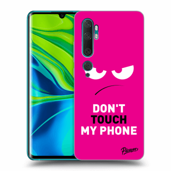 Picasee Xiaomi Mi Note 10 (Pro) Hülle - Transparentes Silikon - Angry Eyes - Pink