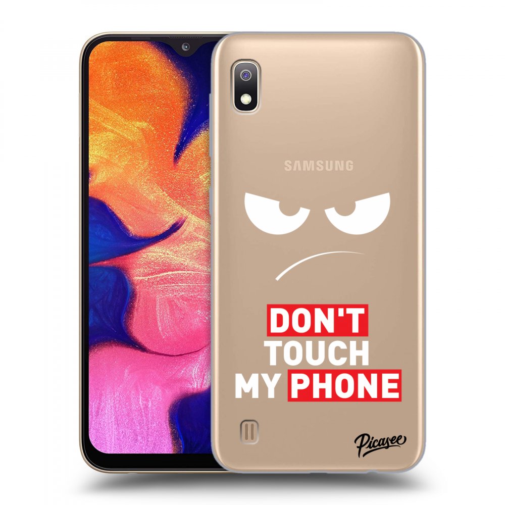 Picasee Samsung Galaxy A10 A105F Hülle - Transparentes Silikon - Angry Eyes - Transparent