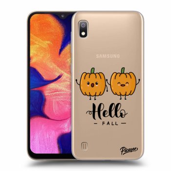 Picasee Samsung Galaxy A10 A105F Hülle - Transparentes Silikon - Hallo Fall