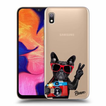 Picasee Samsung Galaxy A10 A105F Hülle - Transparentes Silikon - French Bulldog
