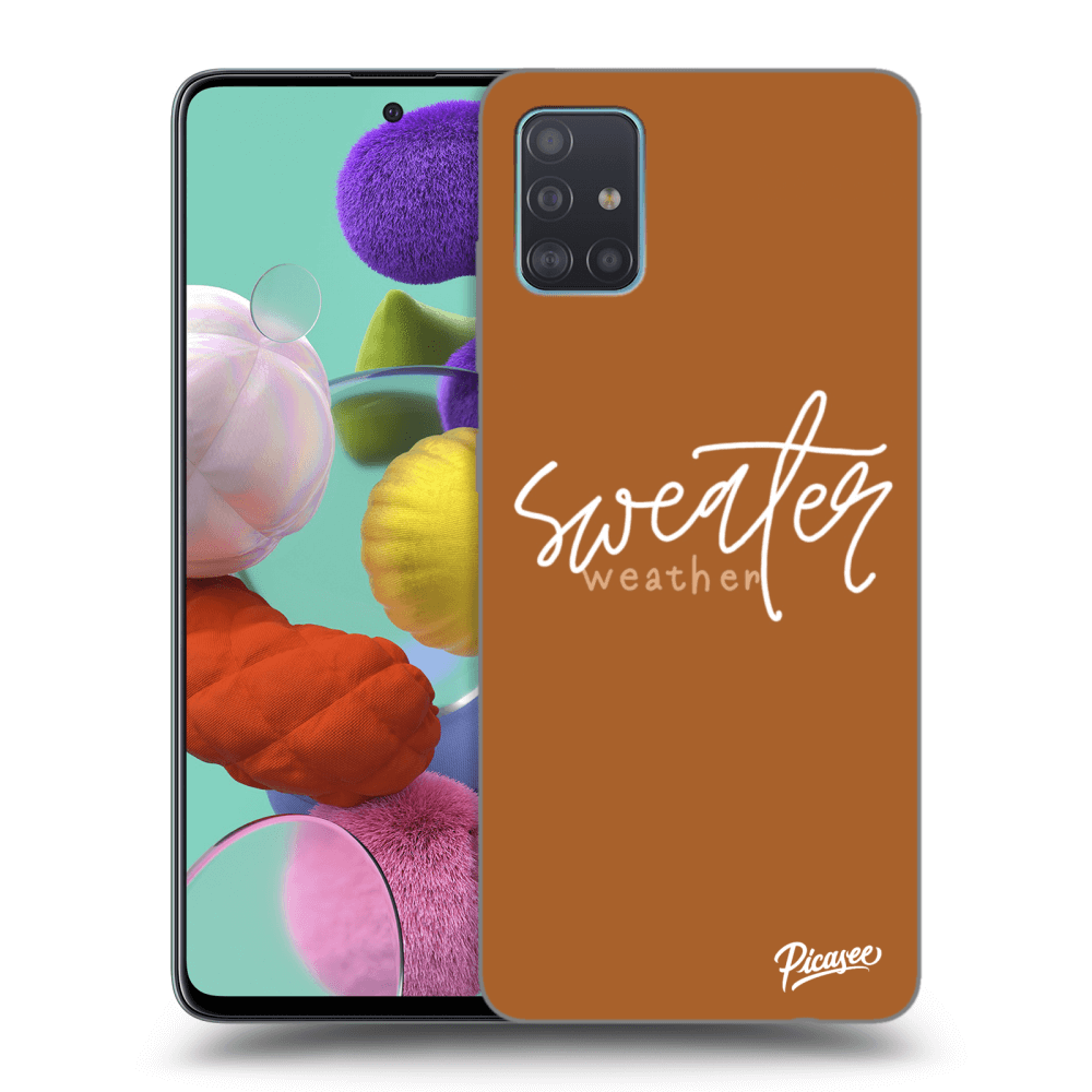 Picasee Samsung Galaxy A51 A515F Hülle - Transparentes Silikon - Sweater weather