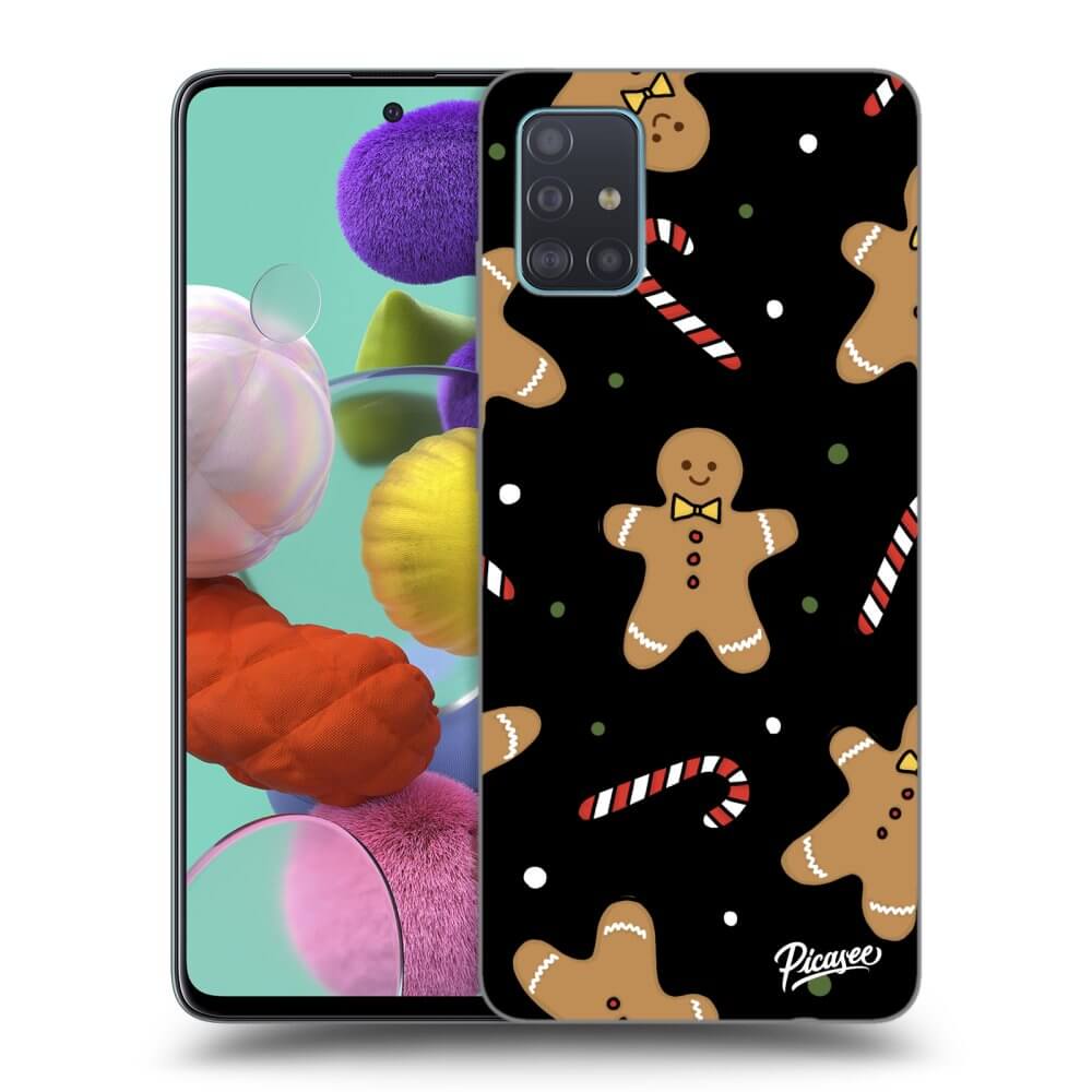 Picasee Samsung Galaxy A51 A515F Hülle - Schwarzes Silikon - Gingerbread