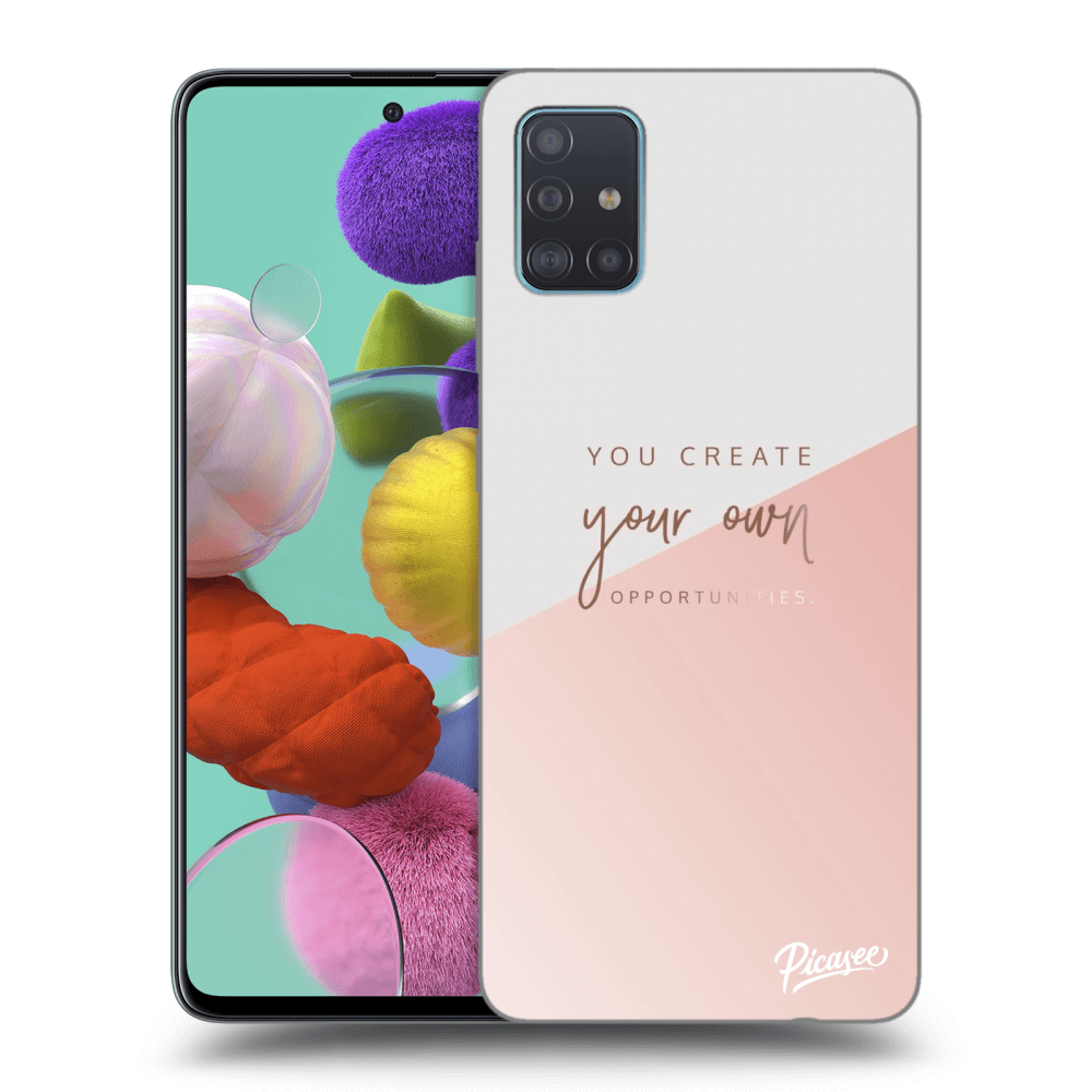 Picasee Samsung Galaxy A51 A515F Hülle - Schwarzes Silikon - You create your own opportunities