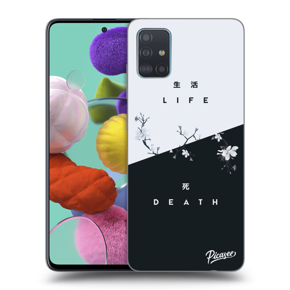 Samsung Galaxy A51 A515F Hülle - Schwarzes Silikon - Life - Death
