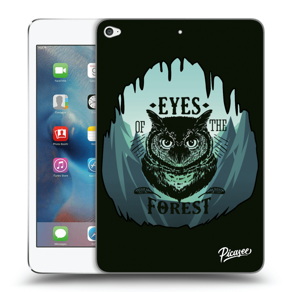 Picasee transparente Silikonhülle für Apple iPad mini 4 - Forest owl