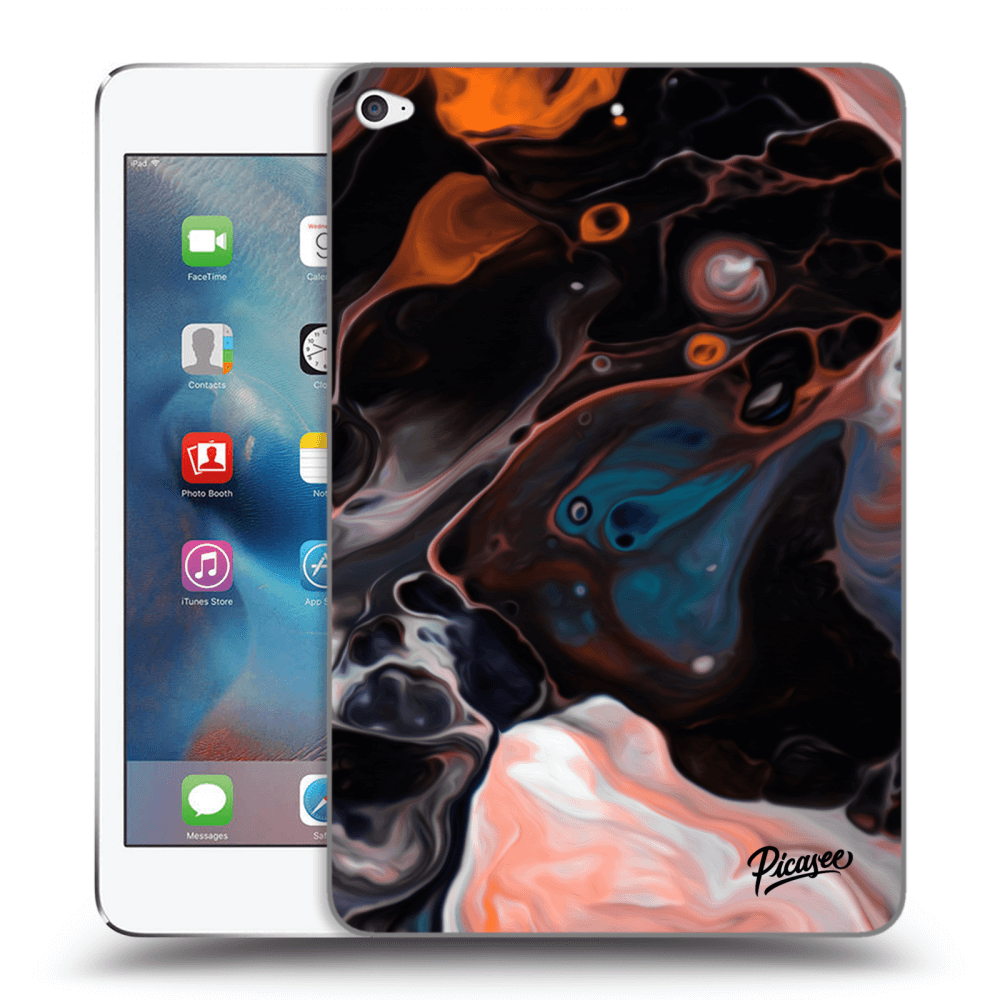 Picasee Schwarze Silikonhülle für Apple iPad mini 4 - Cream