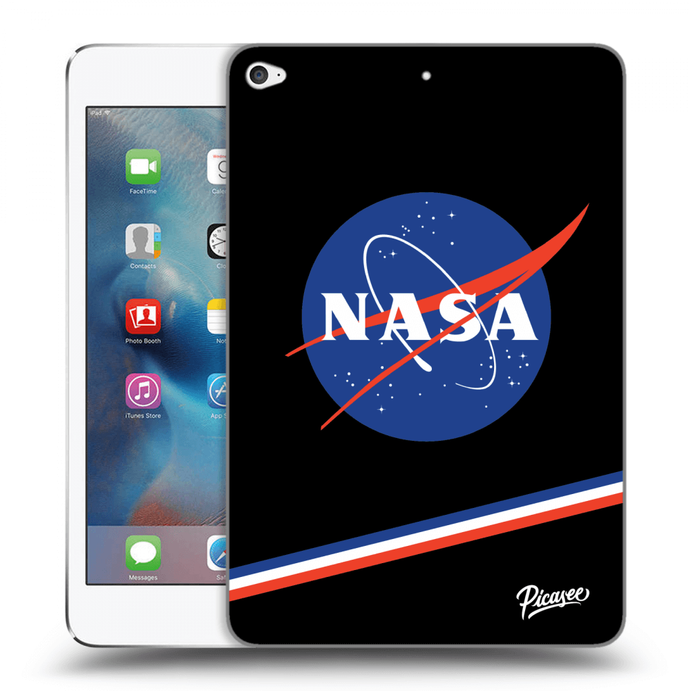 Picasee transparente Silikonhülle für Apple iPad mini 4 - NASA Original