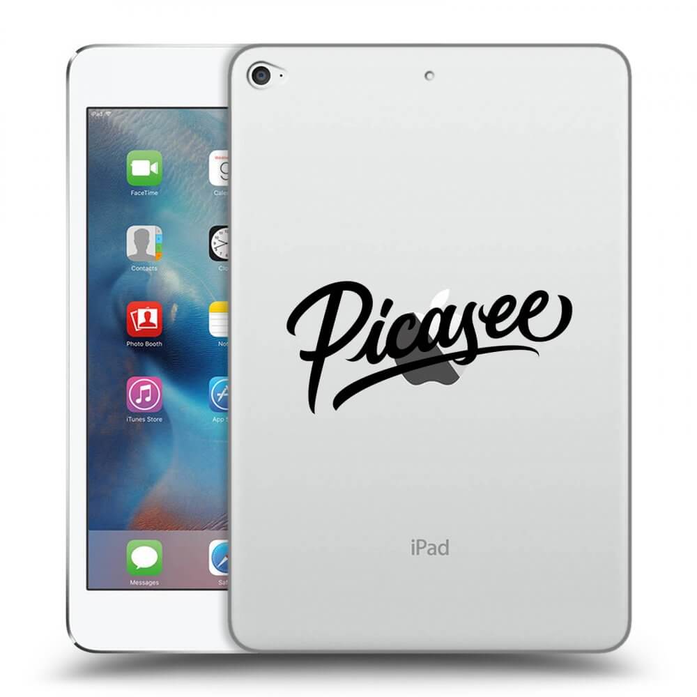 Picasee transparente Silikonhülle für Apple iPad mini 4 - Picasee - black