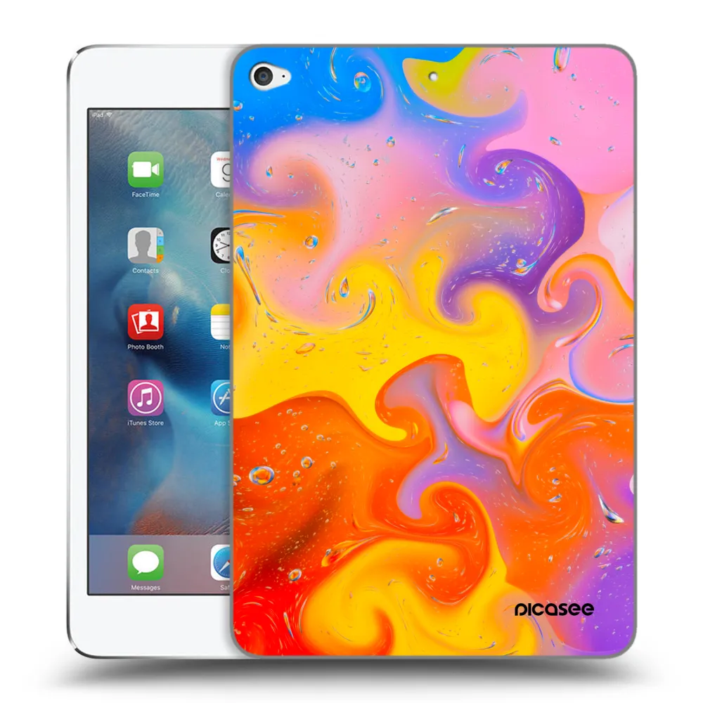 Picasee transparente Silikonhülle für Apple iPad mini 4 - Bubbles