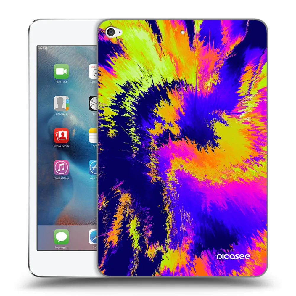 Picasee transparente Silikonhülle für Apple iPad mini 4 - Burn