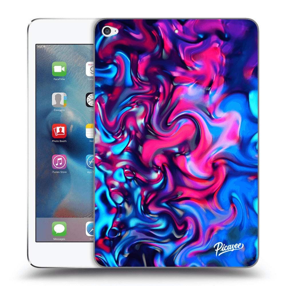 Picasee transparente Silikonhülle für Apple iPad mini 4 - Redlight