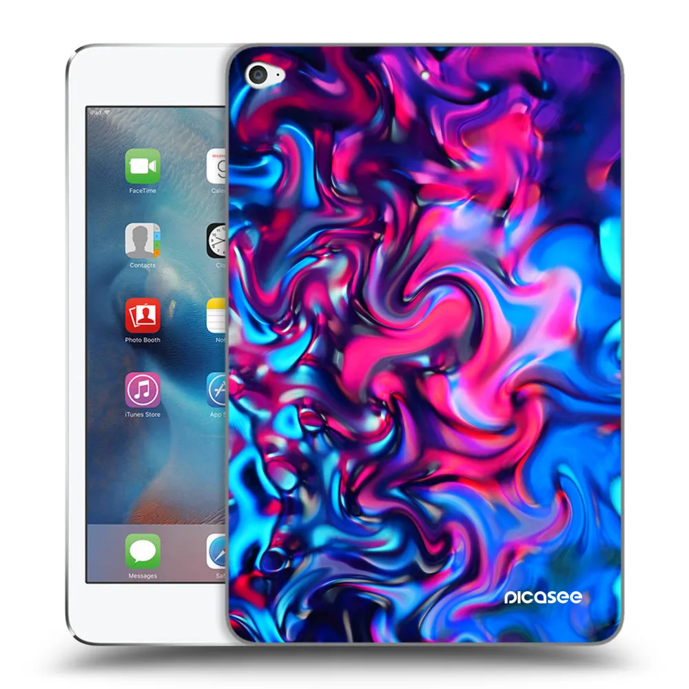 Picasee transparente Silikonhülle für Apple iPad mini 4 - Redlight