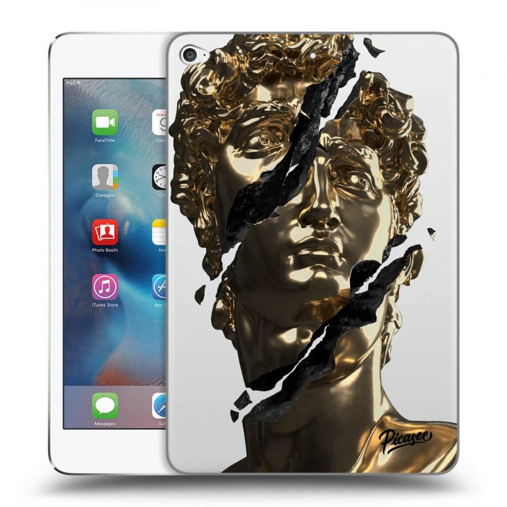 Picasee transparente Silikonhülle für Apple iPad mini 4 - Golder