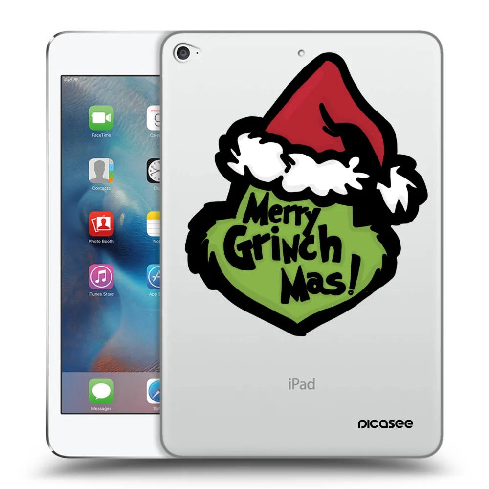 Picasee transparente Silikonhülle für Apple iPad mini 4 - Grinch 2