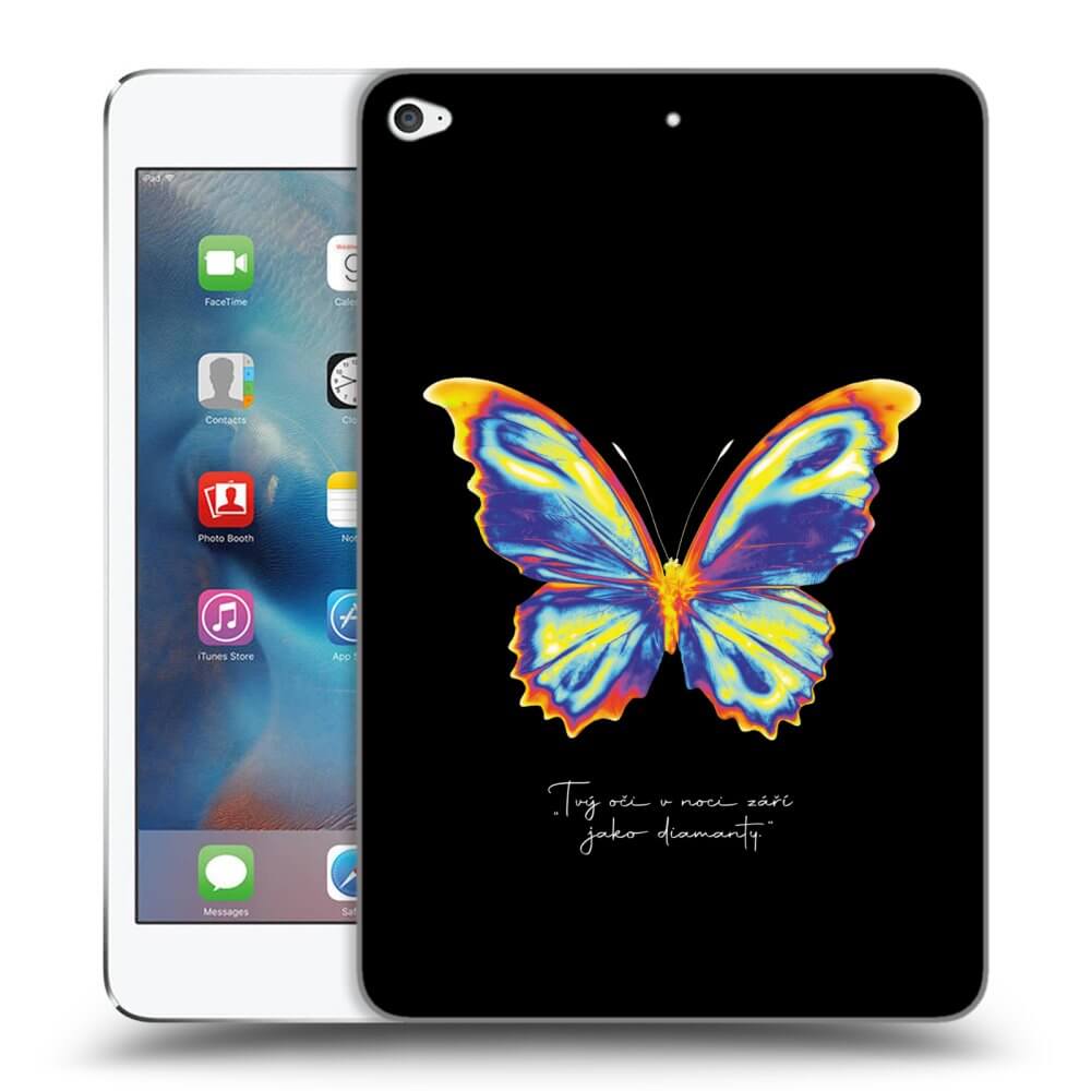 Picasee transparente Silikonhülle für Apple iPad mini 4 - Diamanty Black