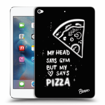 Picasee Schwarze Silikonhülle für Apple iPad mini 4 - Pizza