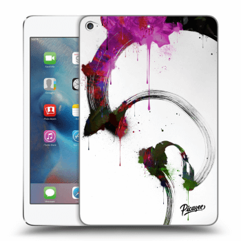Picasee transparente Silikonhülle für Apple iPad mini 4 - Peony White