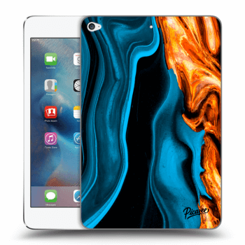 Picasee transparente Silikonhülle für Apple iPad mini 4 - Gold blue