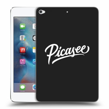 Picasee Schwarze Silikonhülle für Apple iPad mini 4 - Picasee - old logo - white
