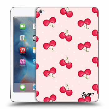 Picasee Schwarze Silikonhülle für Apple iPad mini 4 - Cherries
