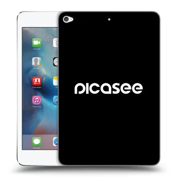 Picasee Schwarze Silikonhülle für Apple iPad mini 4 - Picasee - new logo - white
