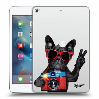 Picasee transparente Silikonhülle für Apple iPad mini 4 - French Bulldog