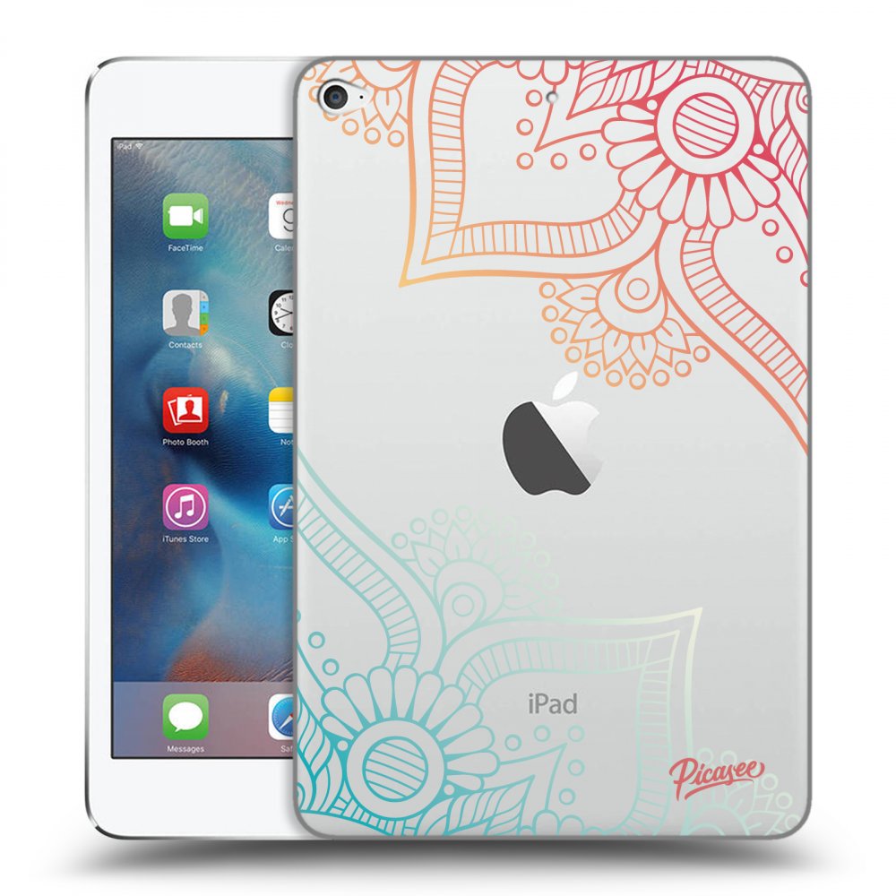 Picasee transparente Silikonhülle für Apple iPad mini 4 - Flowers pattern