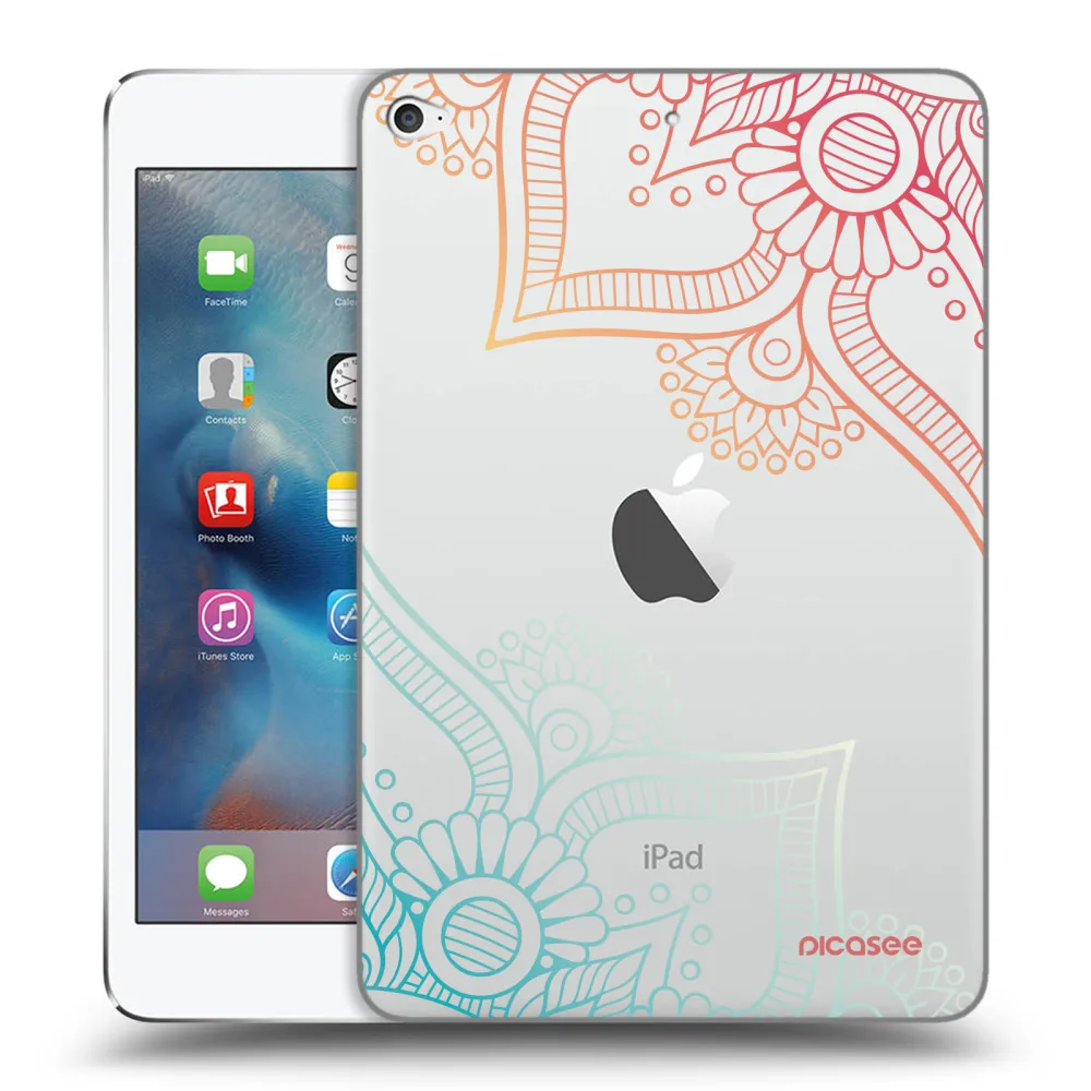 Picasee transparente Silikonhülle für Apple iPad mini 4 - Blumenmuster
