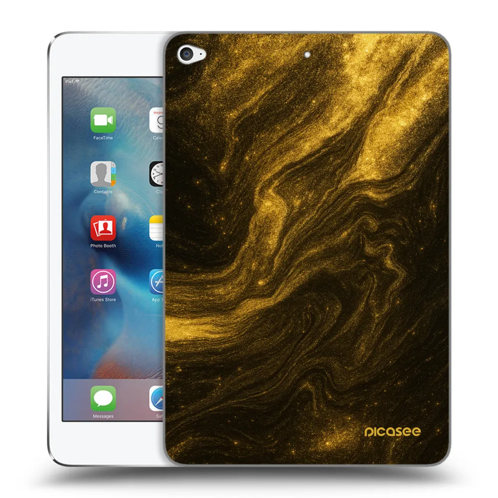 Picasee transparente Silikonhülle für Apple iPad mini 4 - Black