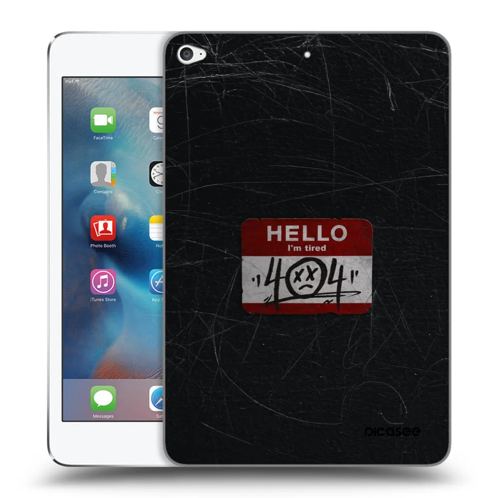 Picasee transparente Silikonhülle für Apple iPad mini 4 - HELLO 404