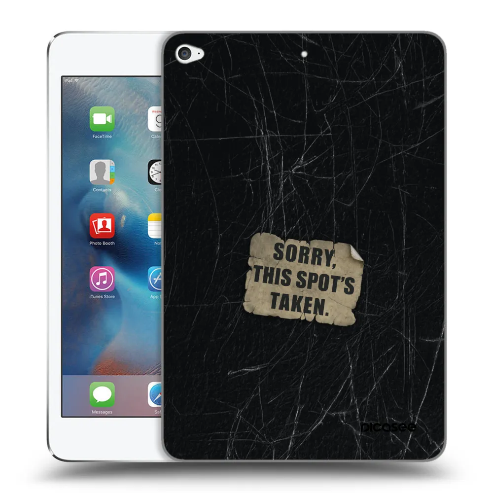 Picasee transparente Silikonhülle für Apple iPad mini 4 - SORRY
