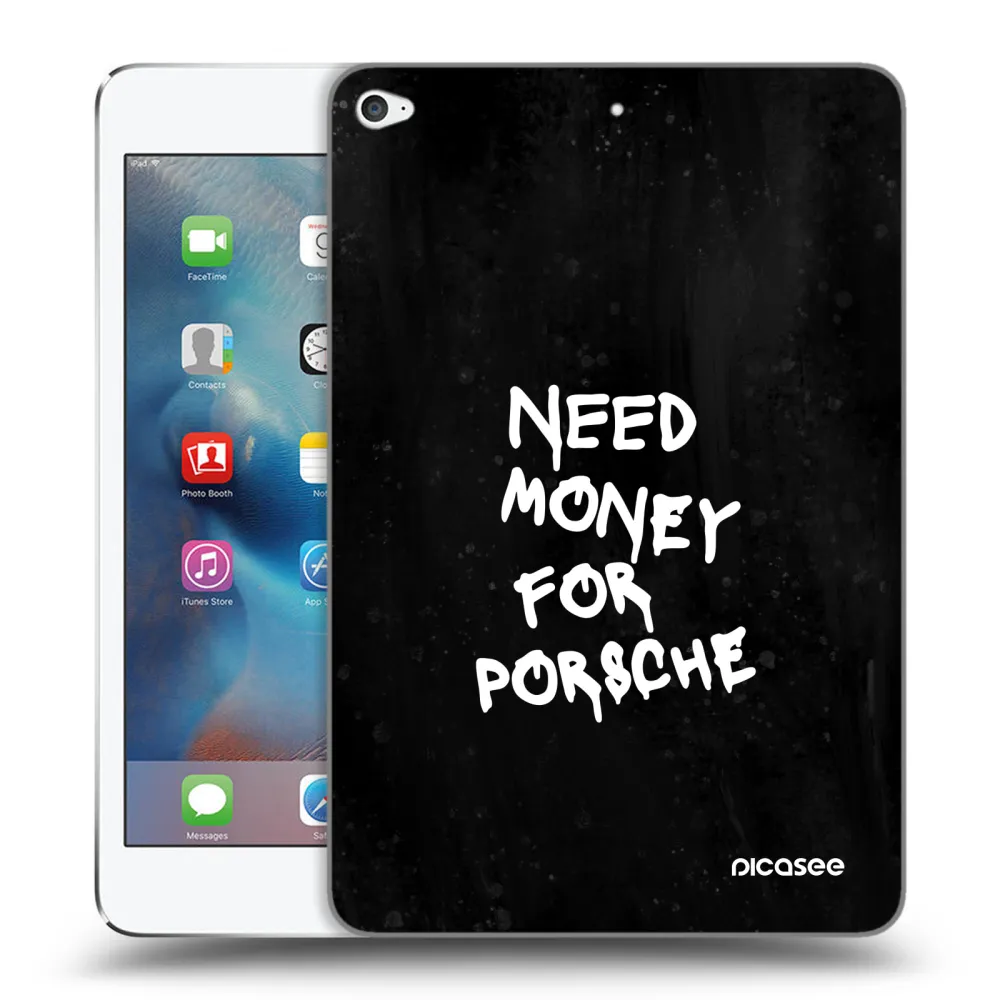 Picasee transparente Silikonhülle für Apple iPad mini 4 - Black Dollar