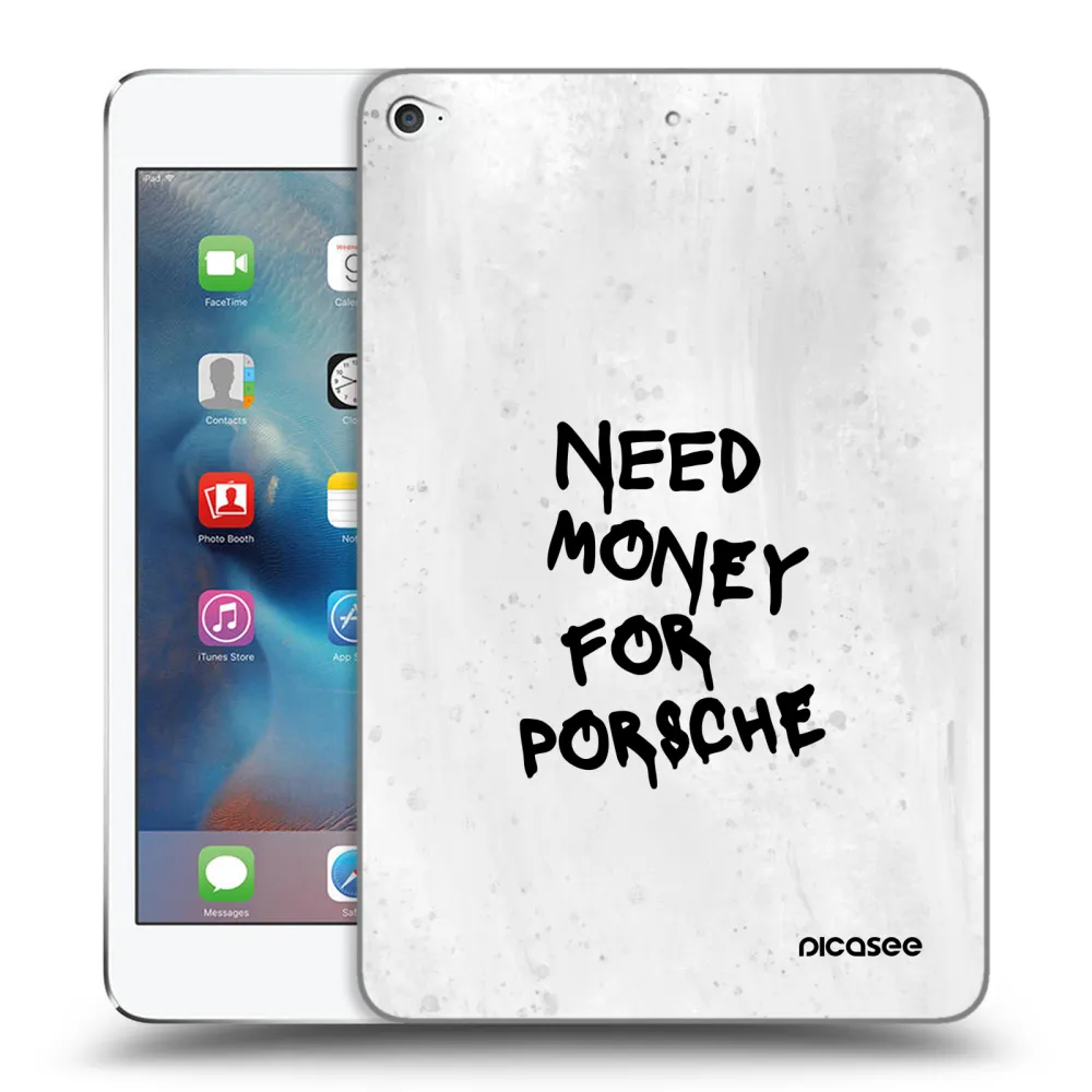 Picasee transparente Silikonhülle für Apple iPad mini 4 - White Dollar
