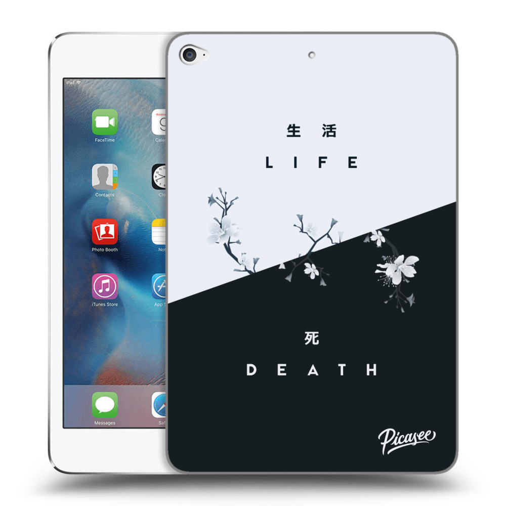 Picasee Schwarze Silikonhülle für Apple iPad mini 4 - Life - Death