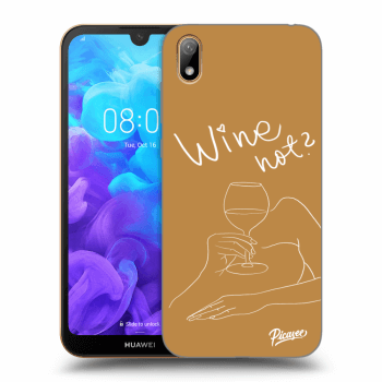 Picasee Huawei Y5 2019 Hülle - Transparentes Silikon - Wine not