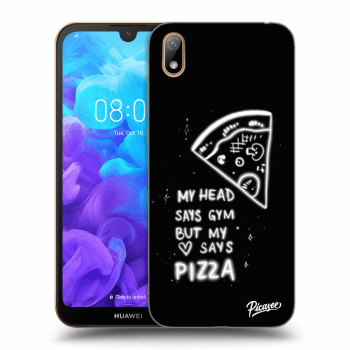 Picasee Huawei Y5 2019 Hülle - Schwarzes Silikon - Pizza