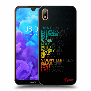 Picasee Huawei Y5 2019 Hülle - Transparentes Silikon - Motto life