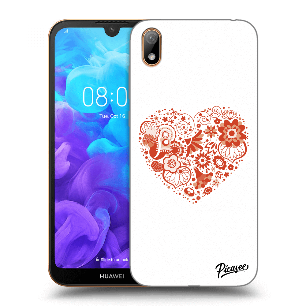 Picasee Huawei Y5 2019 Hülle - Transparentes Silikon - Big heart