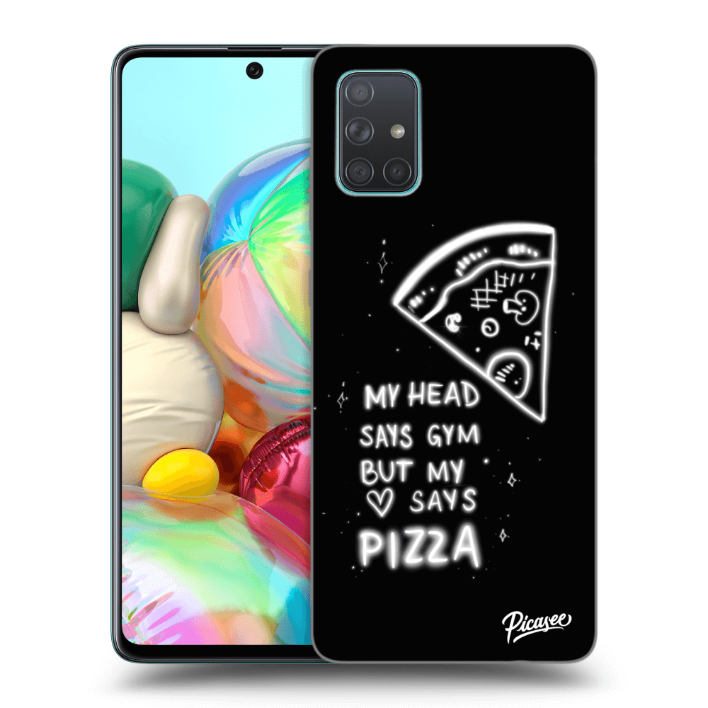 Picasee Samsung Galaxy A71 A715F Hülle - Transparentes Silikon - Pizza