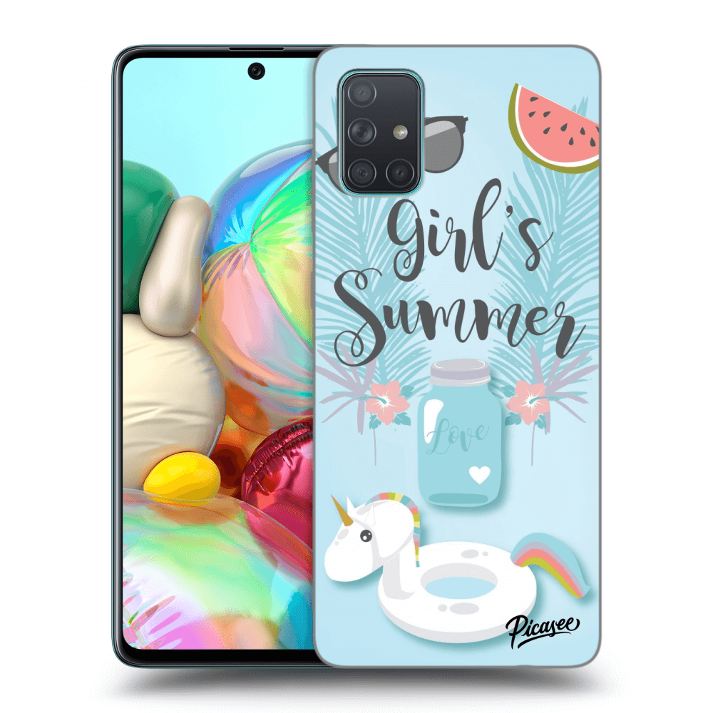 Picasee Samsung Galaxy A71 A715F Hülle - Transparentes Silikon - Girls Summer