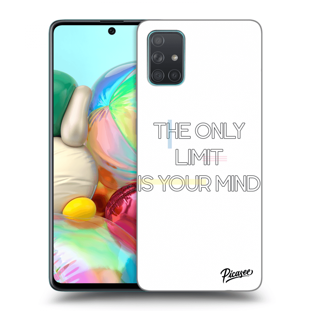 Picasee Samsung Galaxy A71 A715F Hülle - Transparentes Silikon - The only limit is your mind