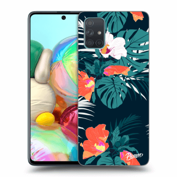 Picasee Samsung Galaxy A71 A715F Hülle - Transparentes Silikon - Monstera Color