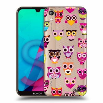 Picasee Honor 8S Hülle - Transparentes Silikon - Owls